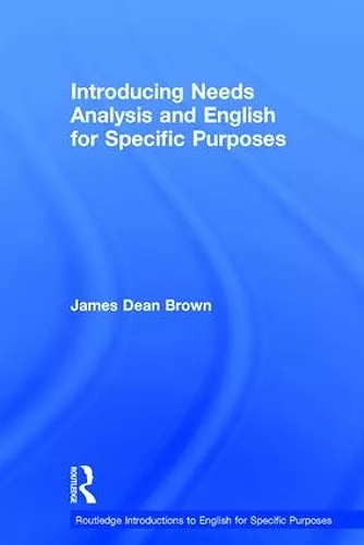 Introducing Needs Analysis and English for Specific Purposes cover