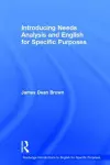 Introducing Needs Analysis and English for Specific Purposes cover