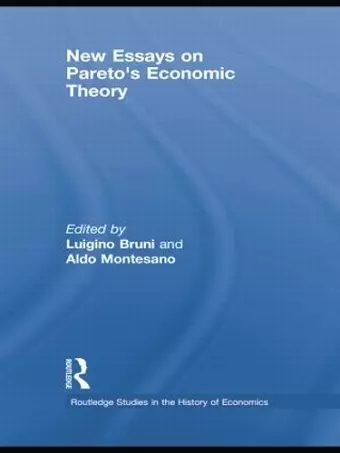 New Essays on Pareto's Economic Theory cover