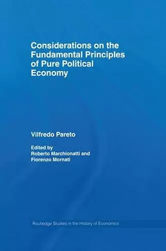 Considerations on the Fundamental Principles of Pure Political Economy cover