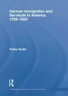 German Immigration and Servitude in America, 1709-1920 cover