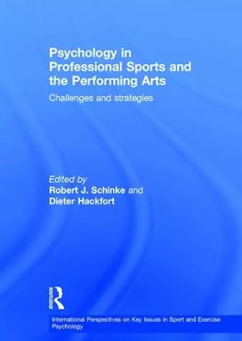 Psychology in Professional Sports and the Performing Arts cover