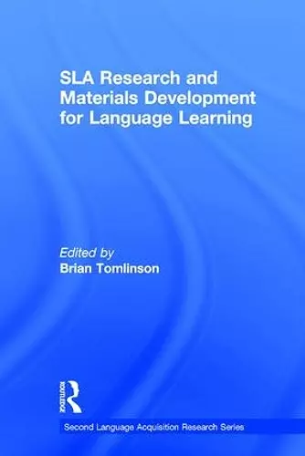 SLA Research and Materials Development for Language Learning cover