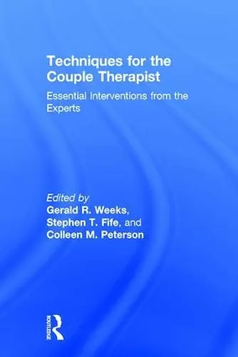 Techniques for the Couple Therapist cover