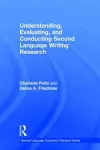 Understanding, Evaluating, and Conducting Second Language Writing Research cover