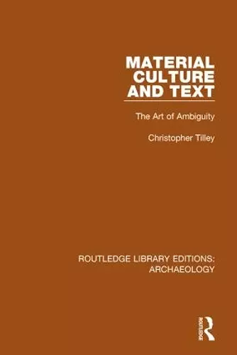 Material Culture and Text cover