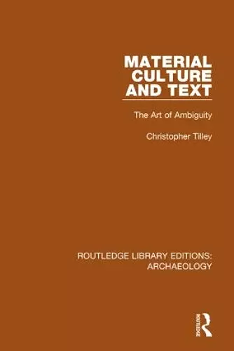 Material Culture and Text cover