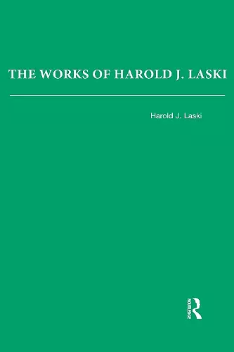 The Works of Harold J. Laski cover