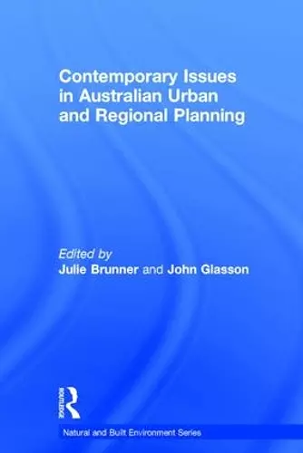 Contemporary Issues in Australian Urban and Regional Planning cover