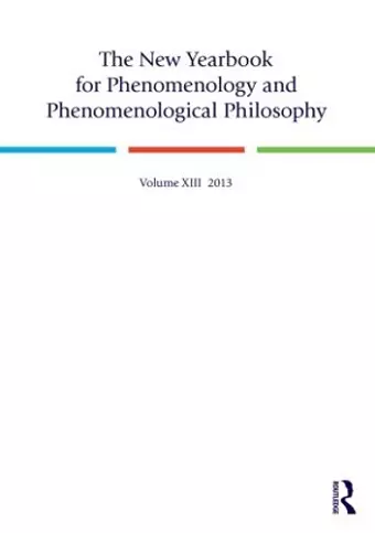 The New Yearbook for Phenomenology and Phenomenological Philosophy cover