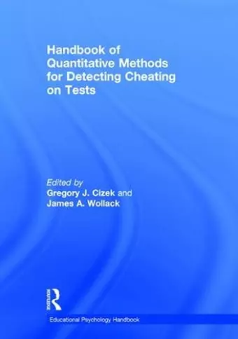 Handbook of Quantitative Methods for Detecting Cheating on Tests cover