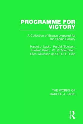Programme for Victory (Works of Harold J. Laski) cover