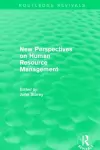 New Perspectives on Human Resource Management (Routledge Revivals) cover