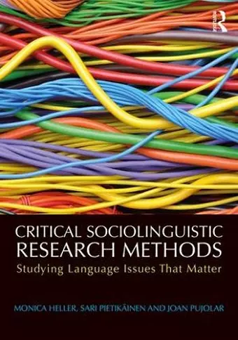 Critical Sociolinguistic Research Methods cover