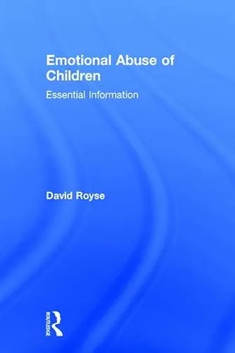 Emotional Abuse of Children cover