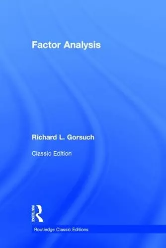 Factor  Analysis cover