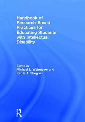 Handbook of Research-Based Practices for Educating Students with Intellectual Disability cover