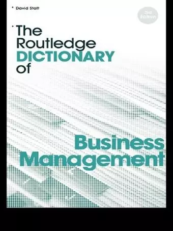 The Routledge Dictionary of Business Management cover