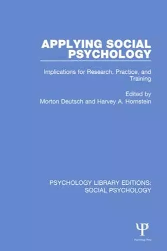 Applying Social Psychology cover