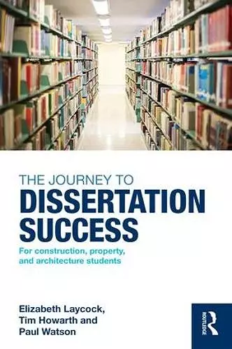 The Journey to Dissertation Success cover