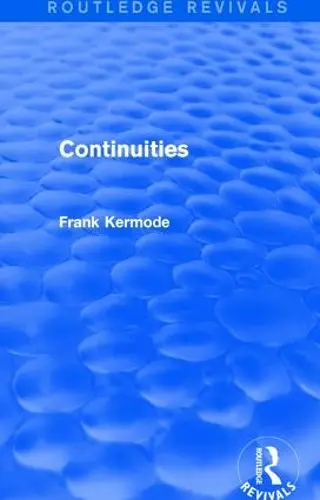 Continuities (Routledge Revivals) cover