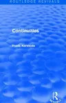 Continuities (Routledge Revivals) cover