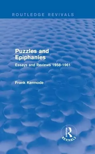 Puzzles and Epiphanies (Routledge Revivals) cover