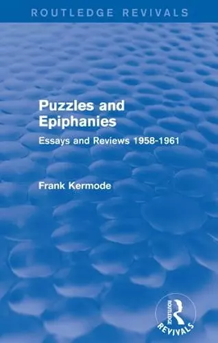 Puzzles and Epiphanies (Routledge Revivals) cover