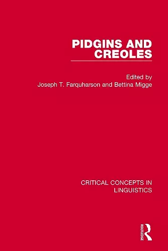 Pidgins and Creoles vol I cover