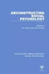 Deconstructing Social Psychology cover