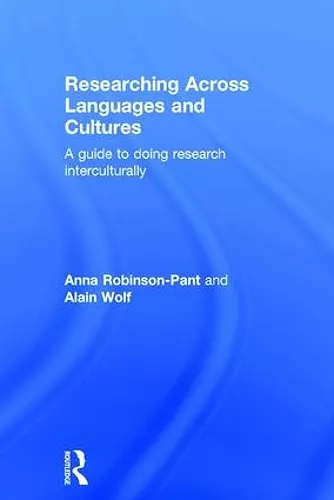 Researching Across Languages and Cultures cover