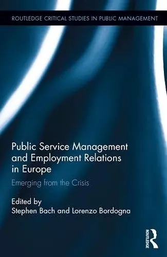 Public Service Management and Employment Relations in Europe cover