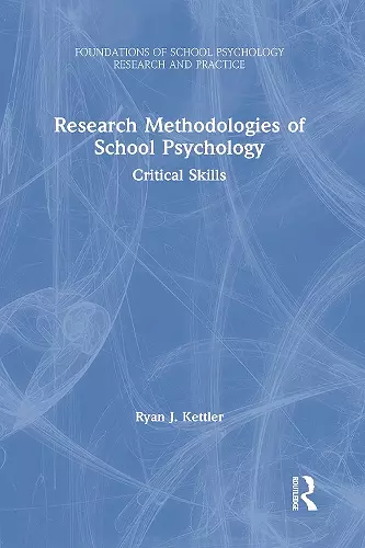 Research Methodologies of School Psychology cover