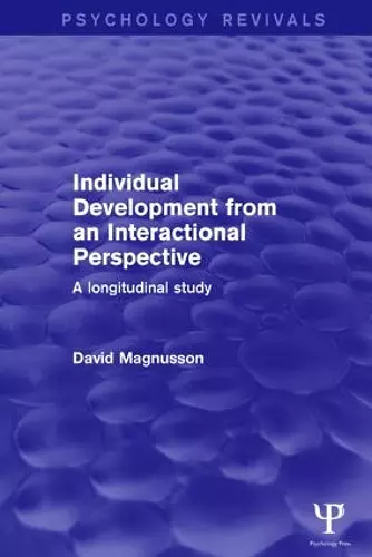 Individual Development from an Interactional Perspective (Psychology Revivals) cover