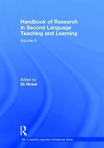 Handbook of Research in Second Language Teaching and Learning cover