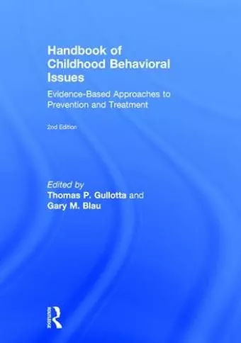 Handbook of Childhood Behavioral Issues cover