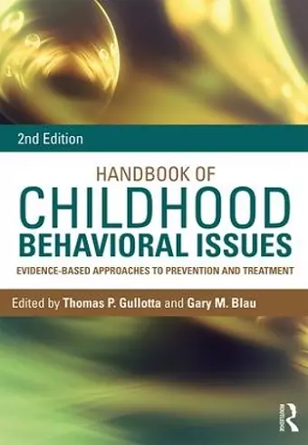 Handbook of Childhood Behavioral Issues cover