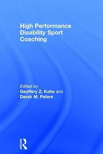 High Performance Disability Sport Coaching cover