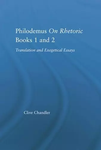 Philodemus on Rhetoric Books 1 and 2 cover