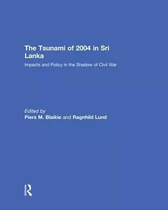 The Tsunami of 2004 in Sri Lanka cover