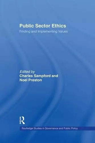 Public Sector Ethics cover