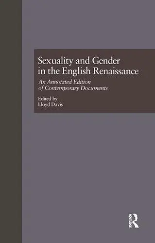 Sexuality and Gender in the English Renaissance cover