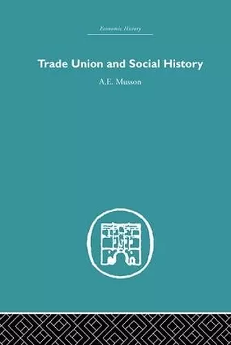 Trade Union and Social History cover