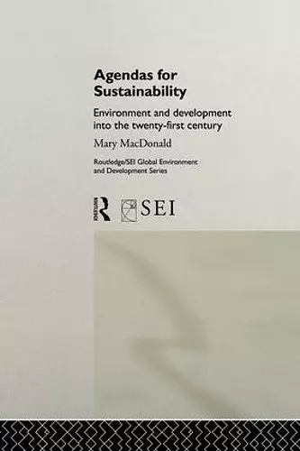 Agendas for Sustainability cover