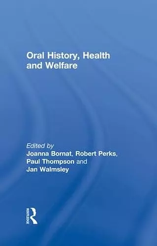 Oral History, Health and Welfare cover