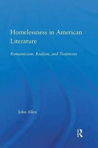 Homelessness in American Literature cover