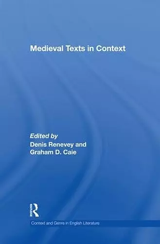 Medieval Texts in Context cover