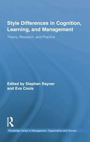 Style Differences in Cognition, Learning, and Management cover