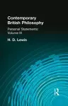 Contemporary British Philosophy cover