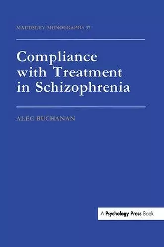 Compliance With Treatment In Schizophrenia cover